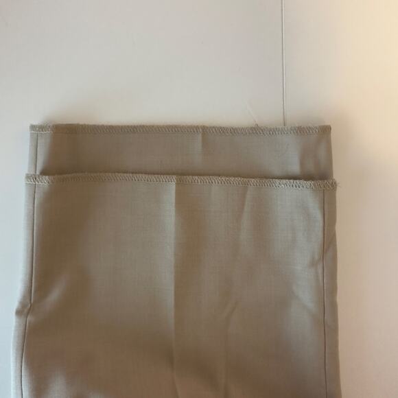 Unbranded Men’s Unhemmed Dress Pants Size 38 Tan 100% Wool Professional Office - Picture 4 of 6